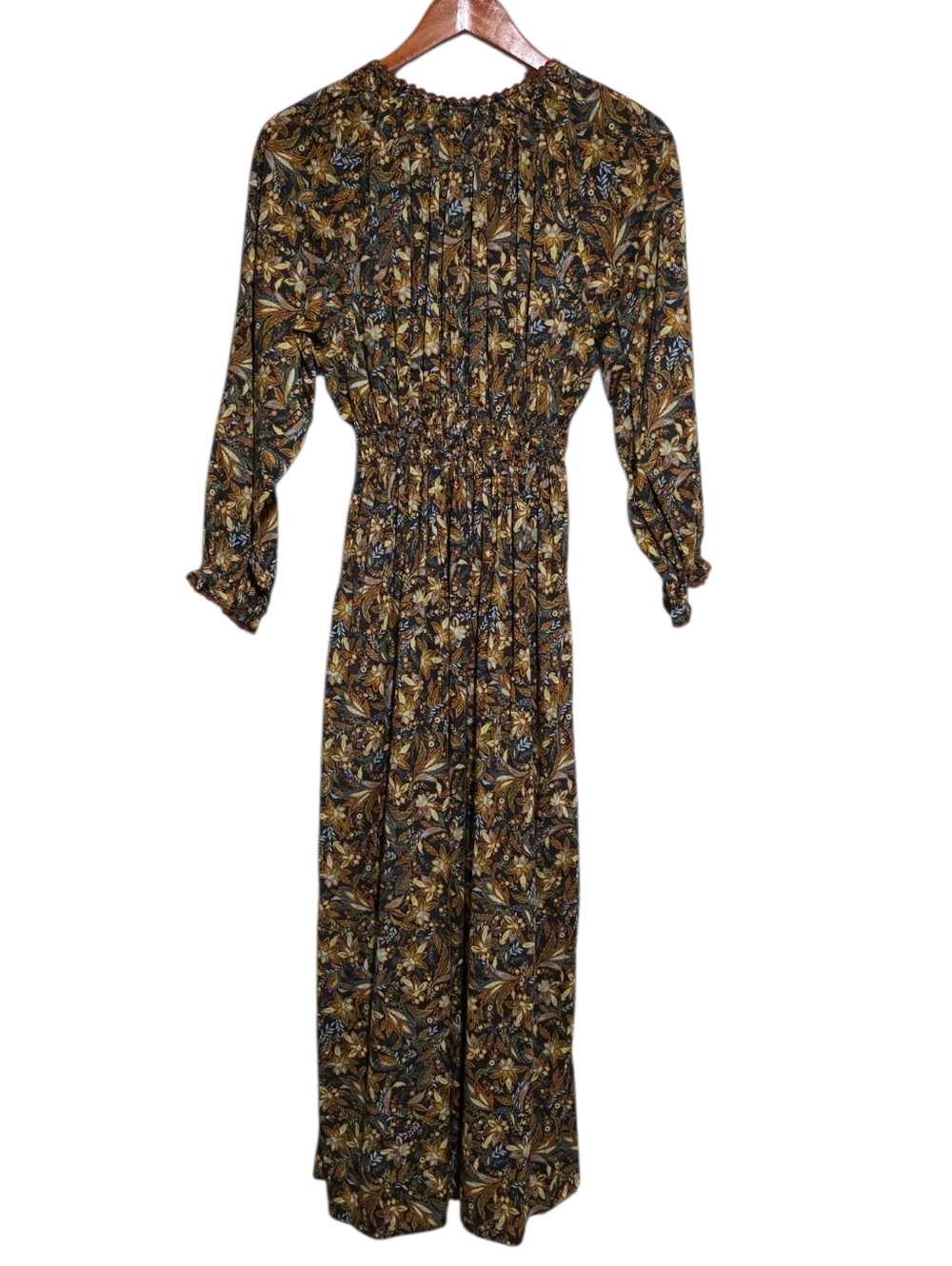 Doen Delfina Dress in Noir Narcissus Floral Size XS - Picture 4 of 5